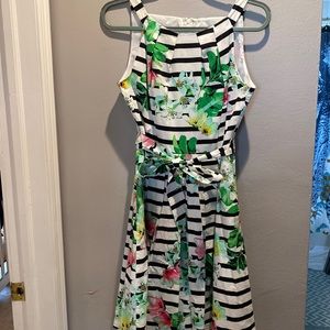 Summer stripes party dress